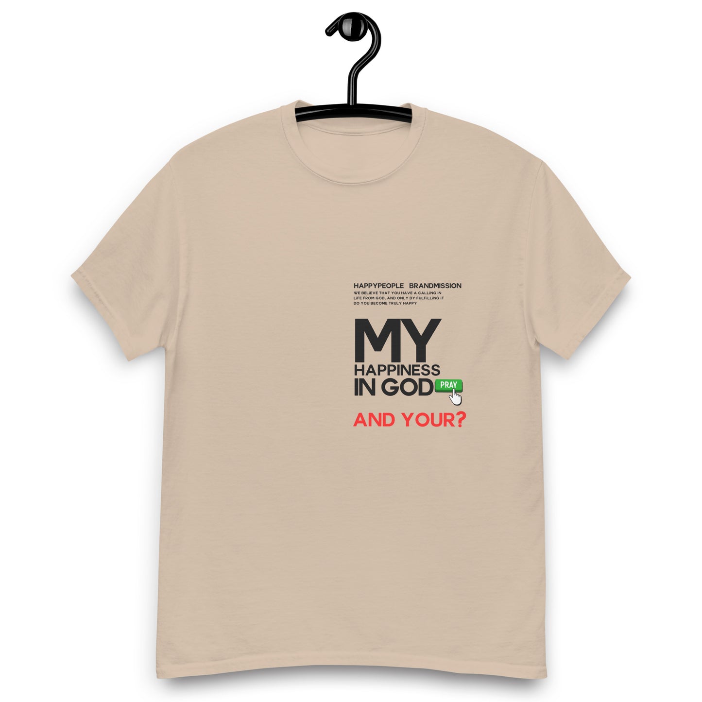 T - SHIRT | MY HAPPYNESS IN GOD | HAPPYPEOPLE BRANDMISSION