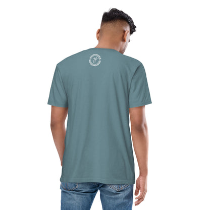 Men’s premium heavyweight tee | ONLY JESUS | HAPPYPEOPLE BRANDMISSION