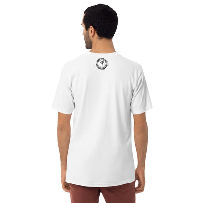 Men’s premium heavyweight tee | ONLY JESUS | HAPPYPEOPLE BRANDMISSION