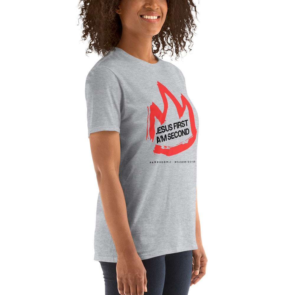 Unisex T-Shirt | JESUS FIRST A'M SECOND | HAPPYPEOPLE BRANDMISSION