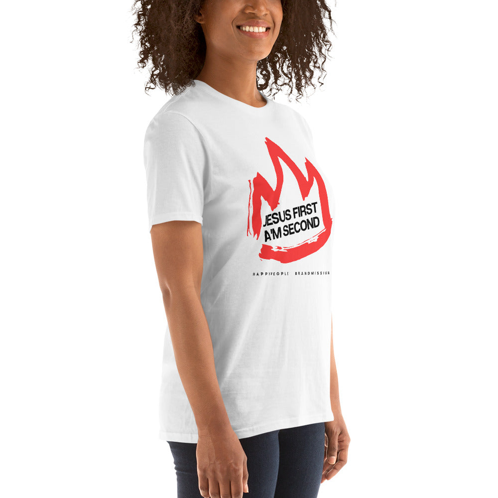 Unisex T-Shirt | JESUS FIRST A'M SECOND | HAPPYPEOPLE BRANDMISSION