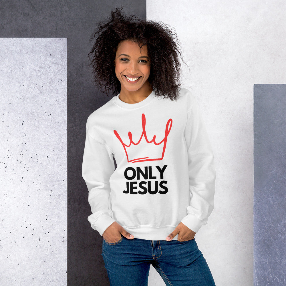 Unisex Sweatshirt | ONLY JESUS | HAPPYPEOPLE BRANDMISSION