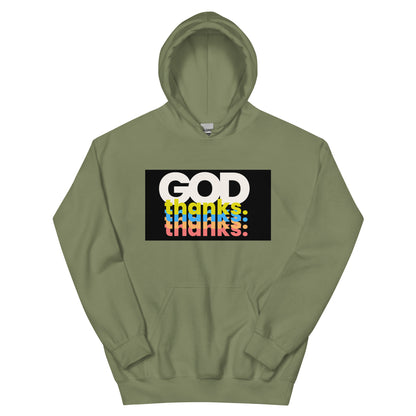 Unisex Hoodie | GOD THANKS | HAPPYPEOPLE BRANDMISSION