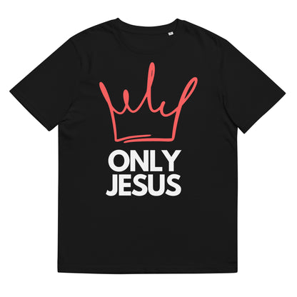 Unisex organic cotton t-shirt | ONLY JESUS | HAPPYPEOPLE BRANDMISSION