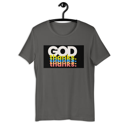 Unisex t-shirt | GOD THANKS | HAPPYPEOPLE BRANDMISSION