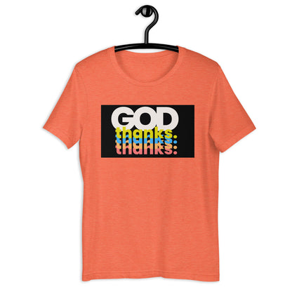 Unisex t-shirt | GOD THANKS | HAPPYPEOPLE BRANDMISSION