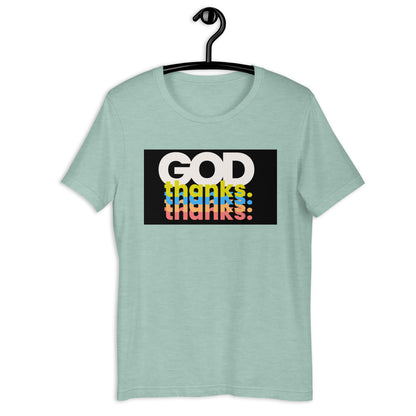 Unisex t-shirt | GOD THANKS | HAPPYPEOPLE BRANDMISSION