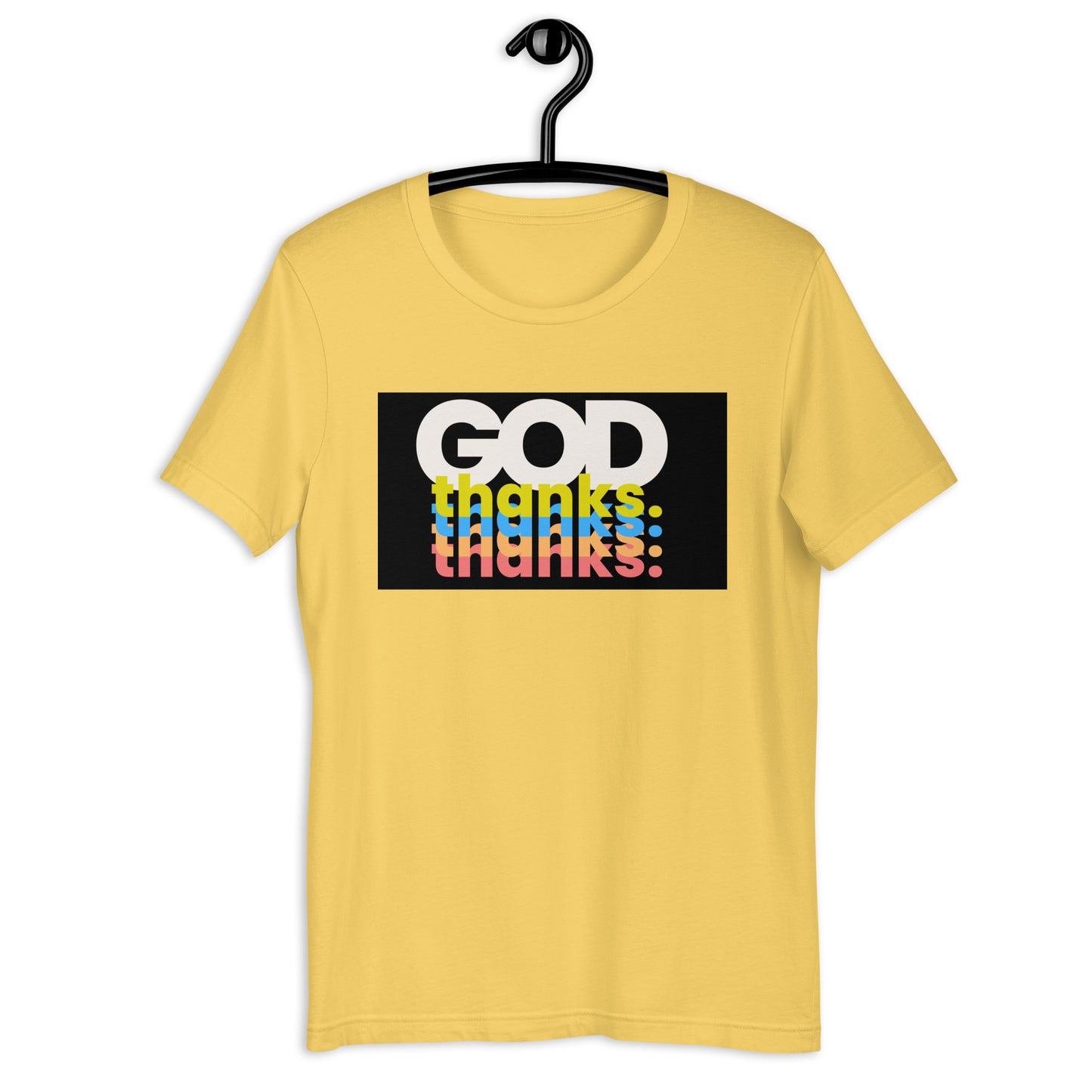 Unisex t-shirt | GOD THANKS | HAPPYPEOPLE BRANDMISSION