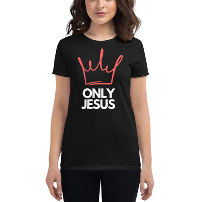 Women's short sleeve t-shirt | ONLY JESUS | HAPPYPEOPLE BRANDMISSION