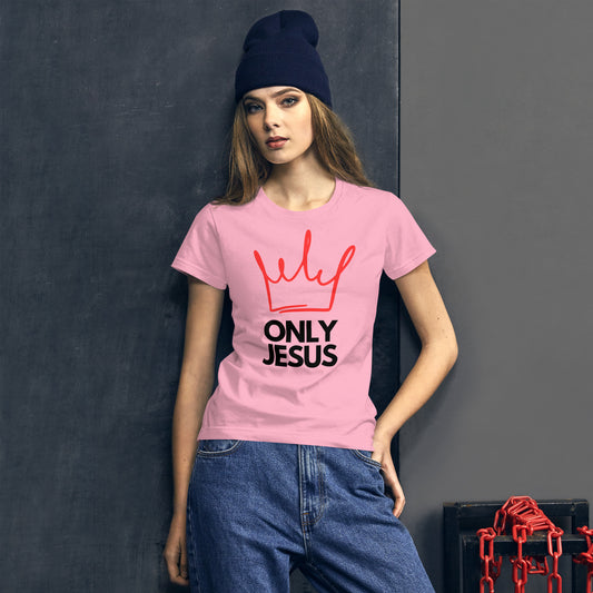 Women's short sleeve t-shirt | ONLY JESUS | HAPPYPEOPLE BRANDMISSION